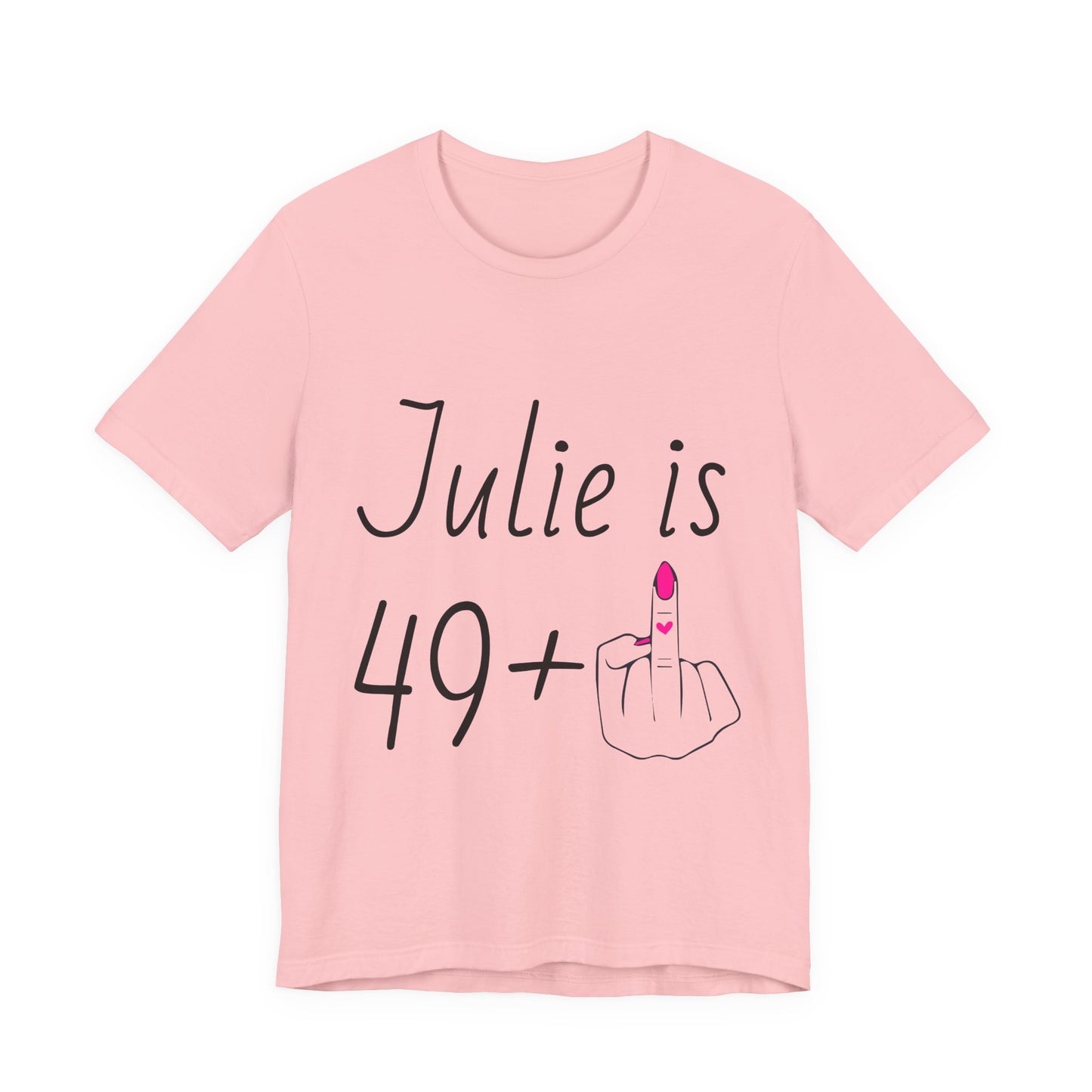 Personalized 49 + Middle Finger Shirt – Funny 50th Birthday Tee