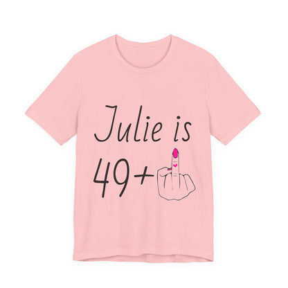 Personalized 49 + Middle Finger Shirt – Funny 50th Birthday Tee
