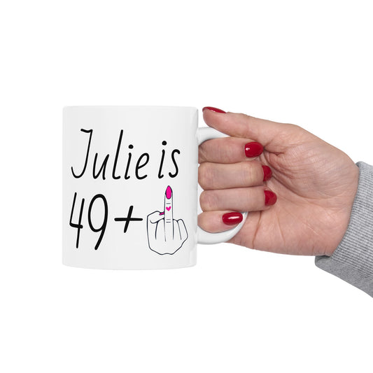 Personalized 49 + 1 Mug – Funny 50th Birthday Gift