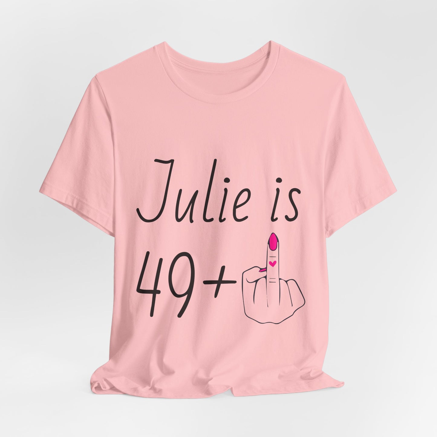 Personalized 49 + Middle Finger Shirt – Funny 50th Birthday Tee