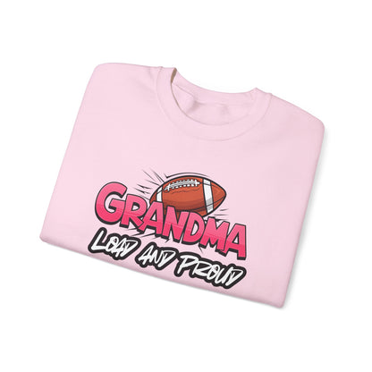 Football Grandma Sweatshirt with Name and Number