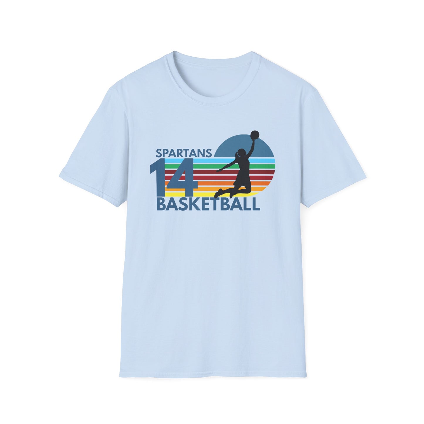 Personalized Vintage Basketball T-Shirt with Team Name & Number