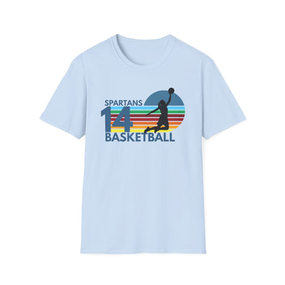 Personalized Vintage Basketball T-Shirt with Team Name & Number