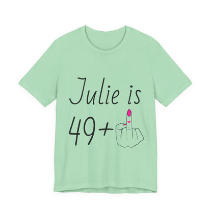 Personalized 49 + Middle Finger Shirt – Funny 50th Birthday Tee