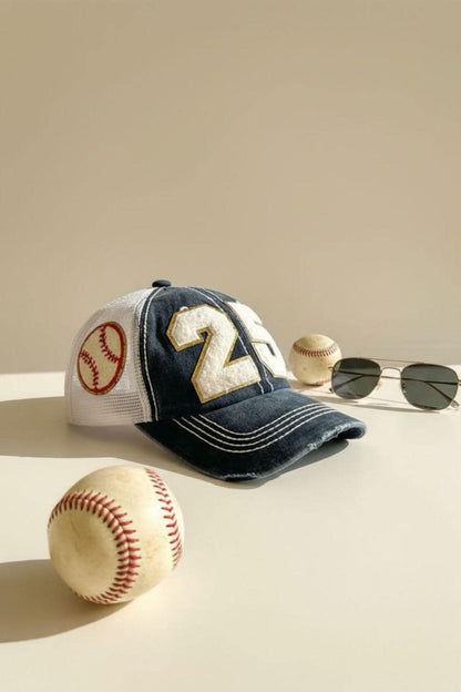 Custom Baseball Mom Hat with Player Number