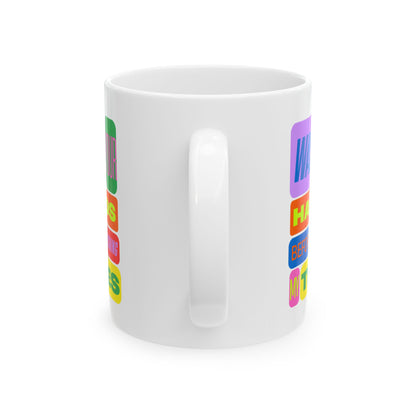 Funny Mahjong Mug – Wash Your Hands Before Touching My Tiles