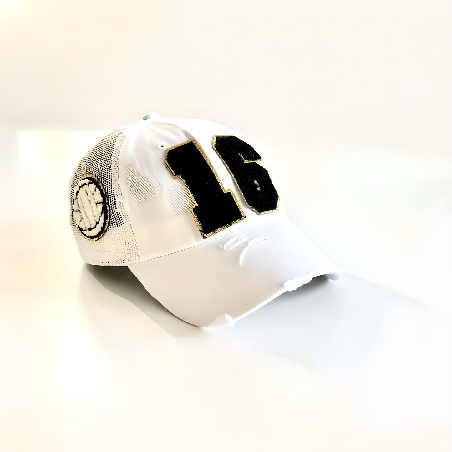 Custom Volleyball Mom Trucker Hat with Number Patch