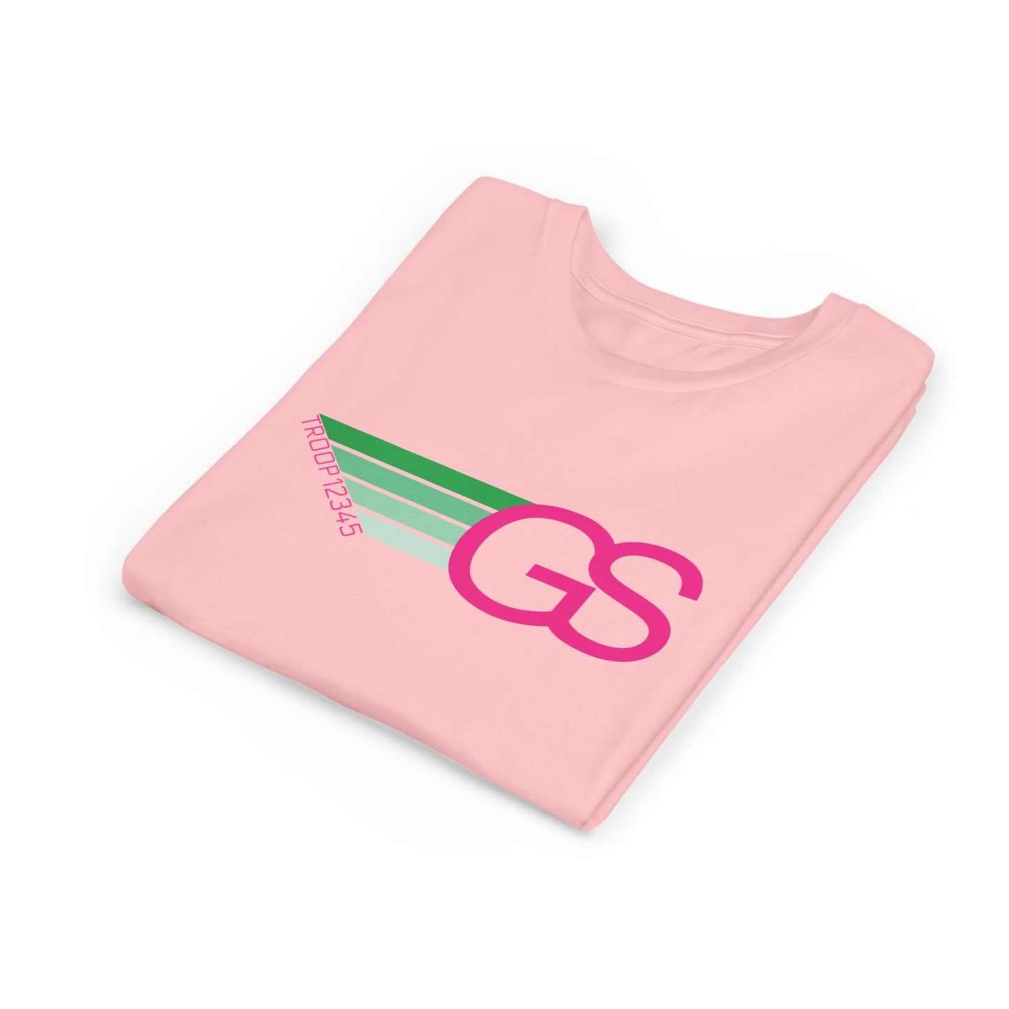 Retro Girl Scout Troop Shirt | Personalized Troop Number T-Shirt | Camp Shirt for Girls