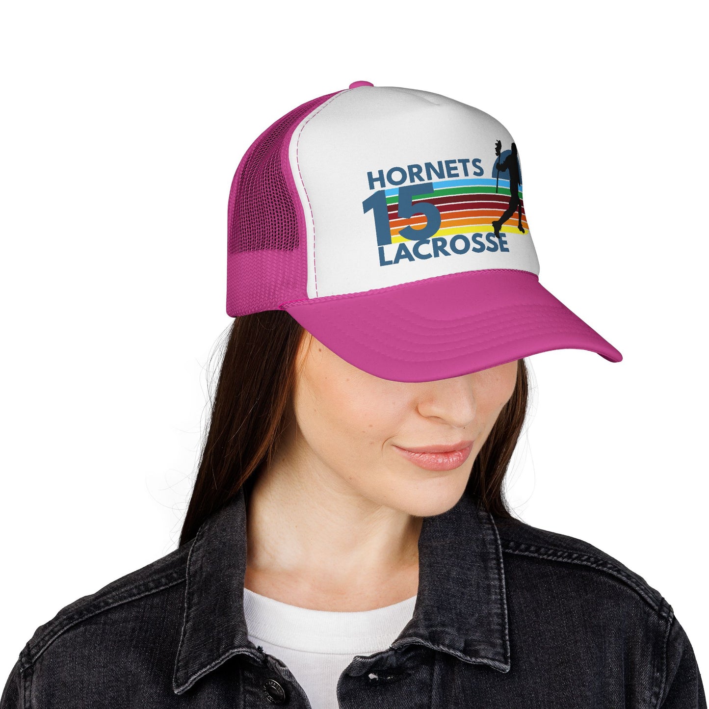 Retro Lacrosse Trucker Hat | Personalized Lacrosse Number Hat | Lacrosse Mom Hat