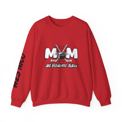 Personalized Hockey Mom Sweatshirt – Graffiti Name & Number Sleeve