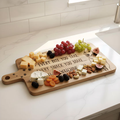 Custom Dog Photo Cutting Board | Personalized Pet Engraved Board | Funny Dog Lover Gift