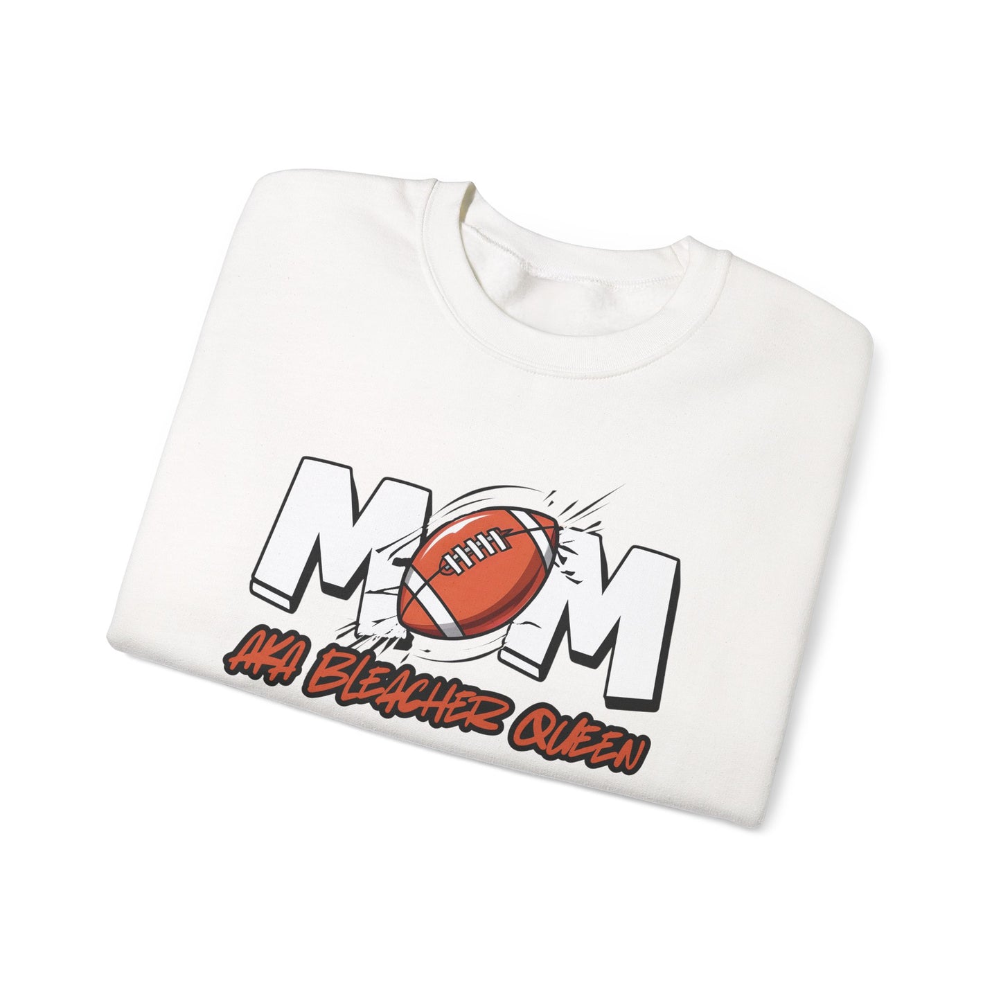 Football Mom Bleacher Queen Sweatshirt – Custom Name & Number Sweatshirt