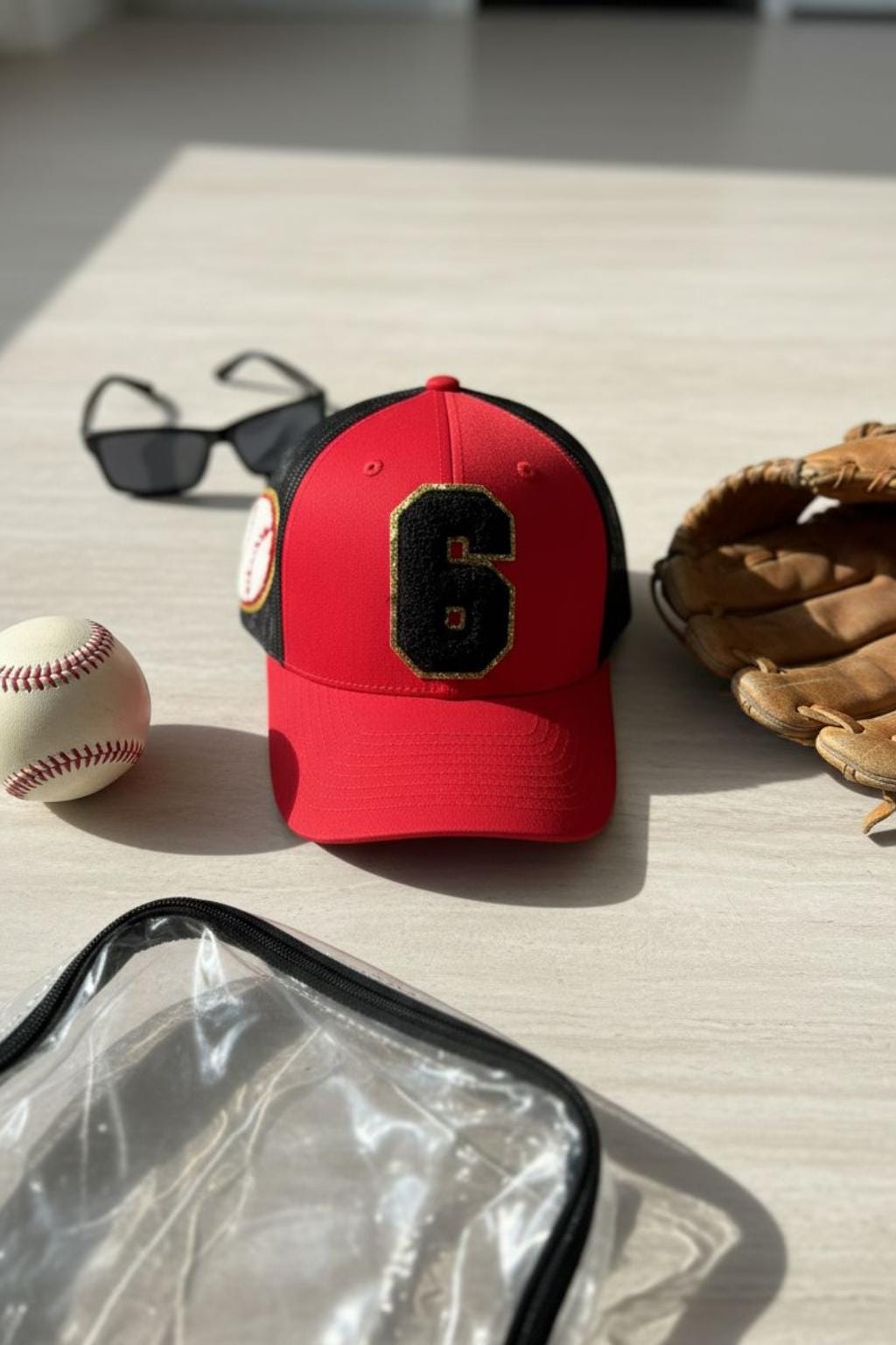 Custom Baseball Mom Hat with Player Number