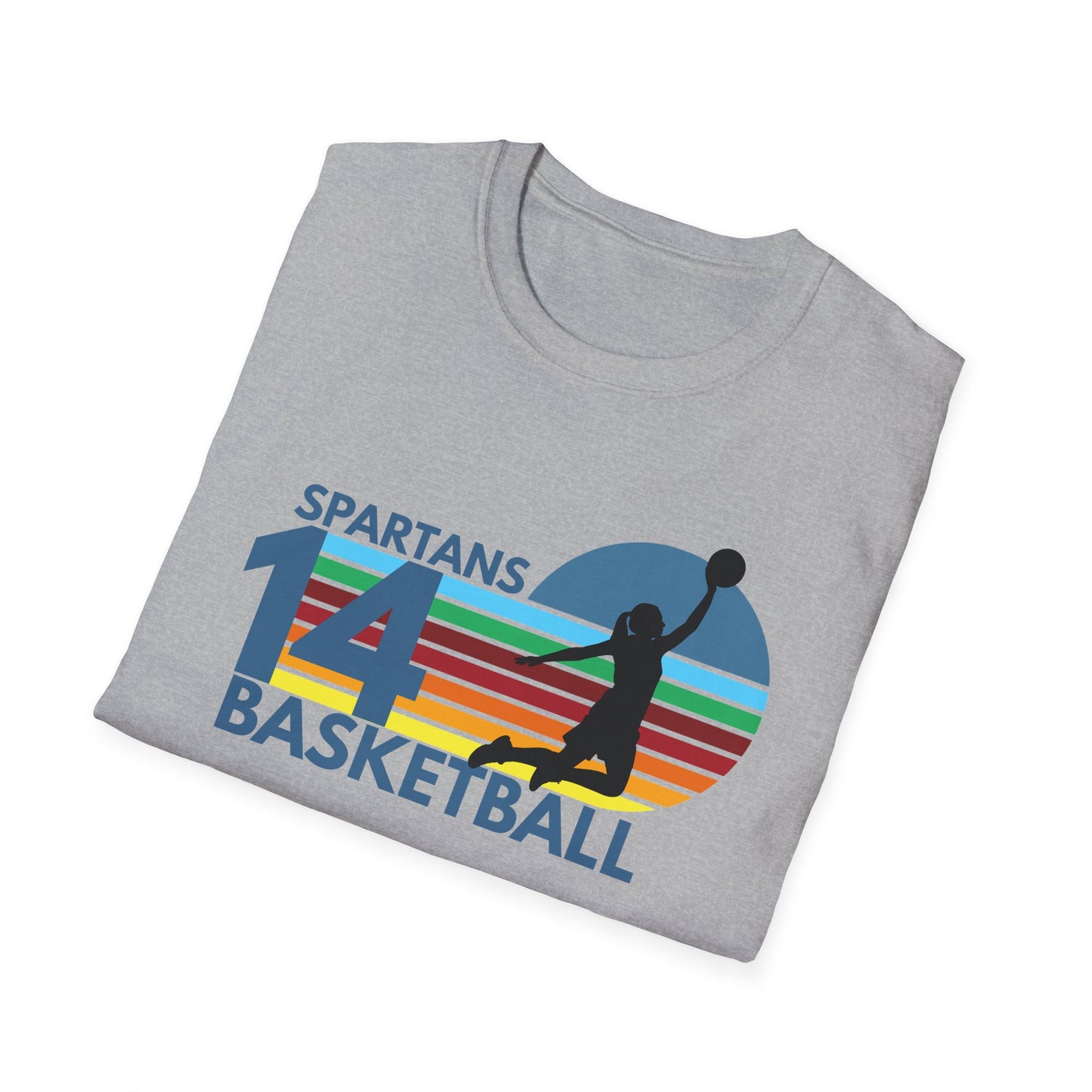 Personalized Vintage Basketball T-Shirt with Team Name & Number