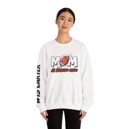 Football Mom Bleacher Queen Sweatshirt – Custom Name & Number Sweatshirt