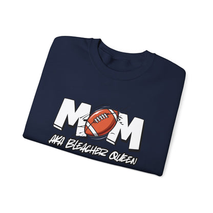 Football Mom Bleacher Queen Sweatshirt – Custom Name & Number Sweatshirt