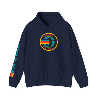 Personalized Volleyball Hoodie – Custom Team Name, Player Name & Number