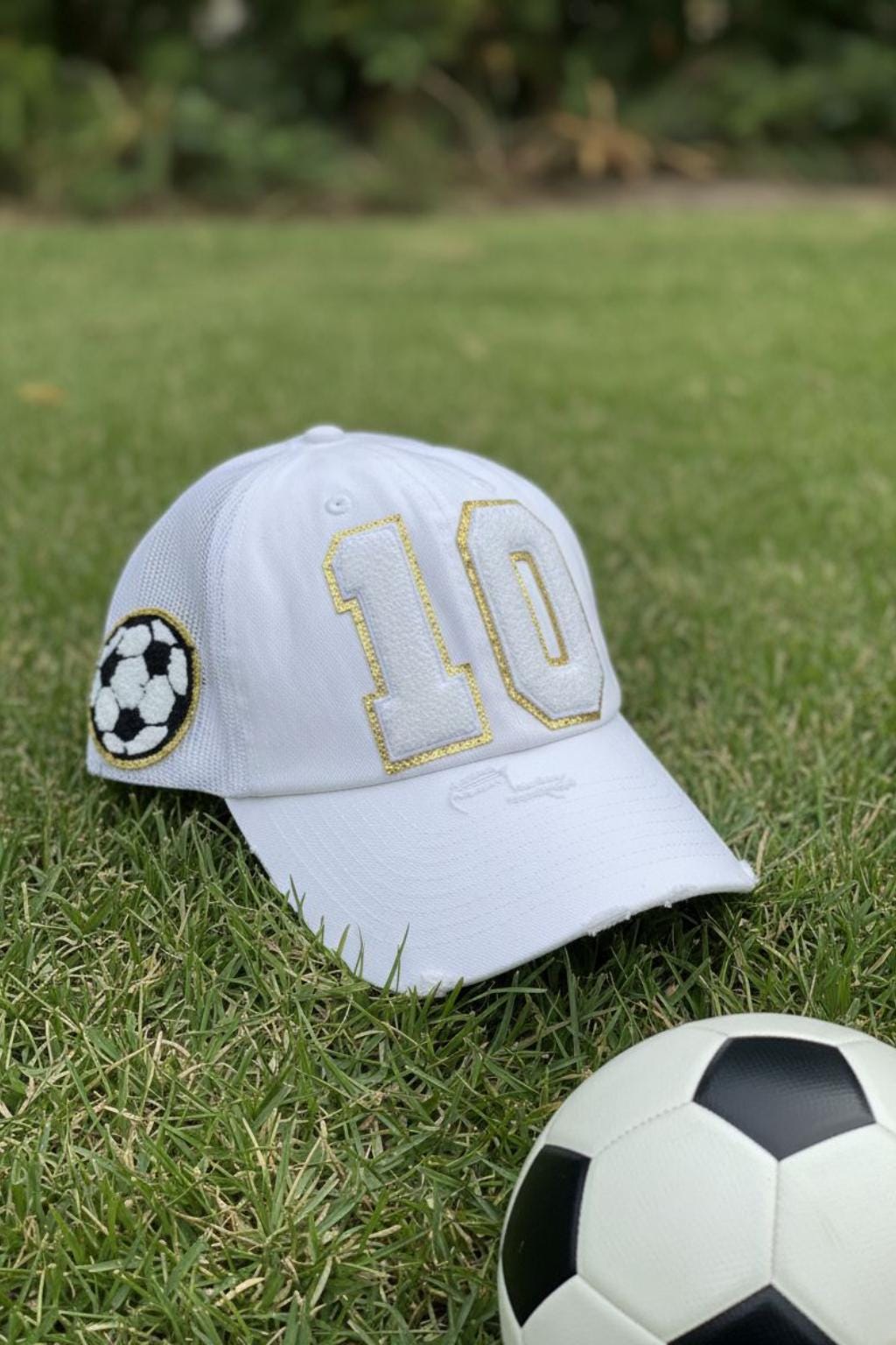 Custom Soccer Mom Trucker Hat with Number Patch