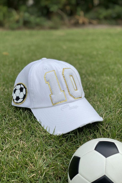 Custom Soccer Mom Trucker Hat with Number Patch