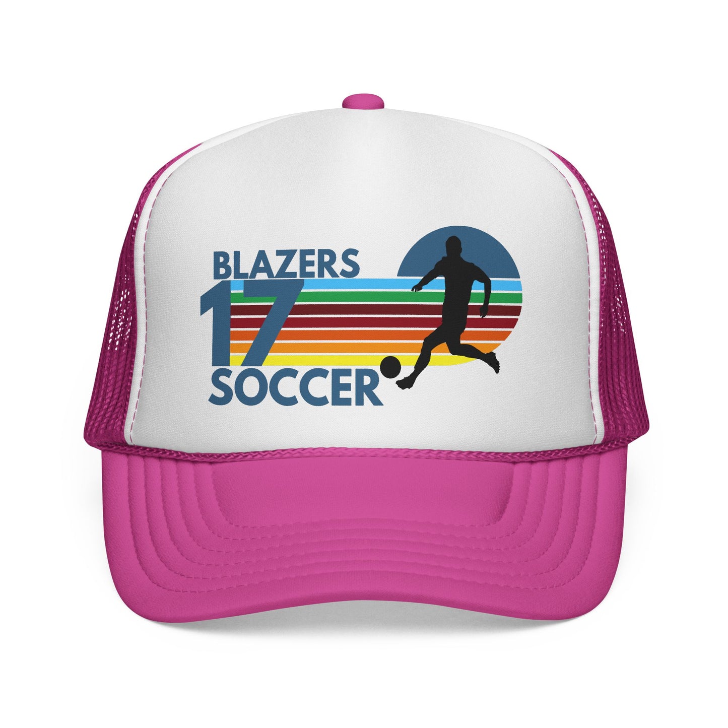 Custom Retro Soccer Mom Trucker Hat – Personalized Team Number Cap
