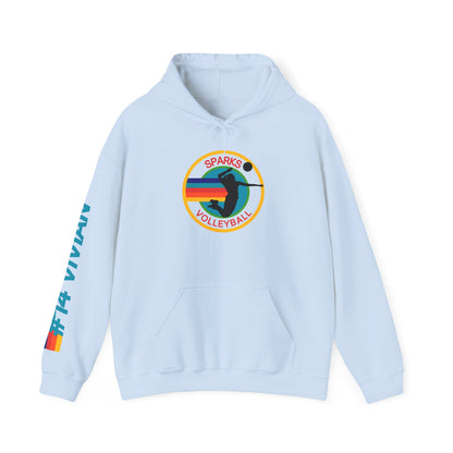 Personalized Volleyball Hoodie – Custom Team Name, Player Name & Number