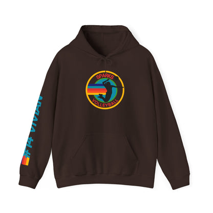 Personalized Volleyball Hoodie – Custom Team Name, Player Name & Number