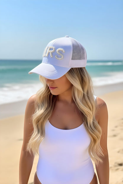 Mrs. Glitter Trucker Hat – Bridal Hat for Bachelorette & Honeymoon