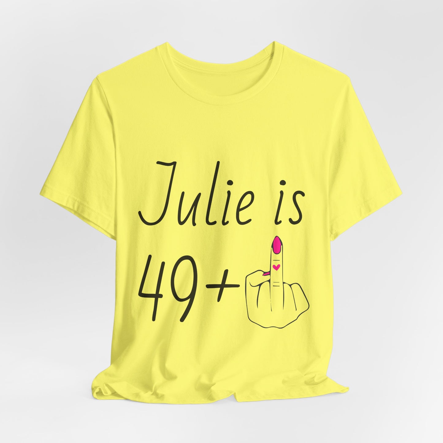 Personalized 49 + Middle Finger Shirt – Funny 50th Birthday Tee