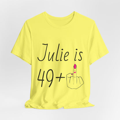Personalized 49 + Middle Finger Shirt – Funny 50th Birthday Tee