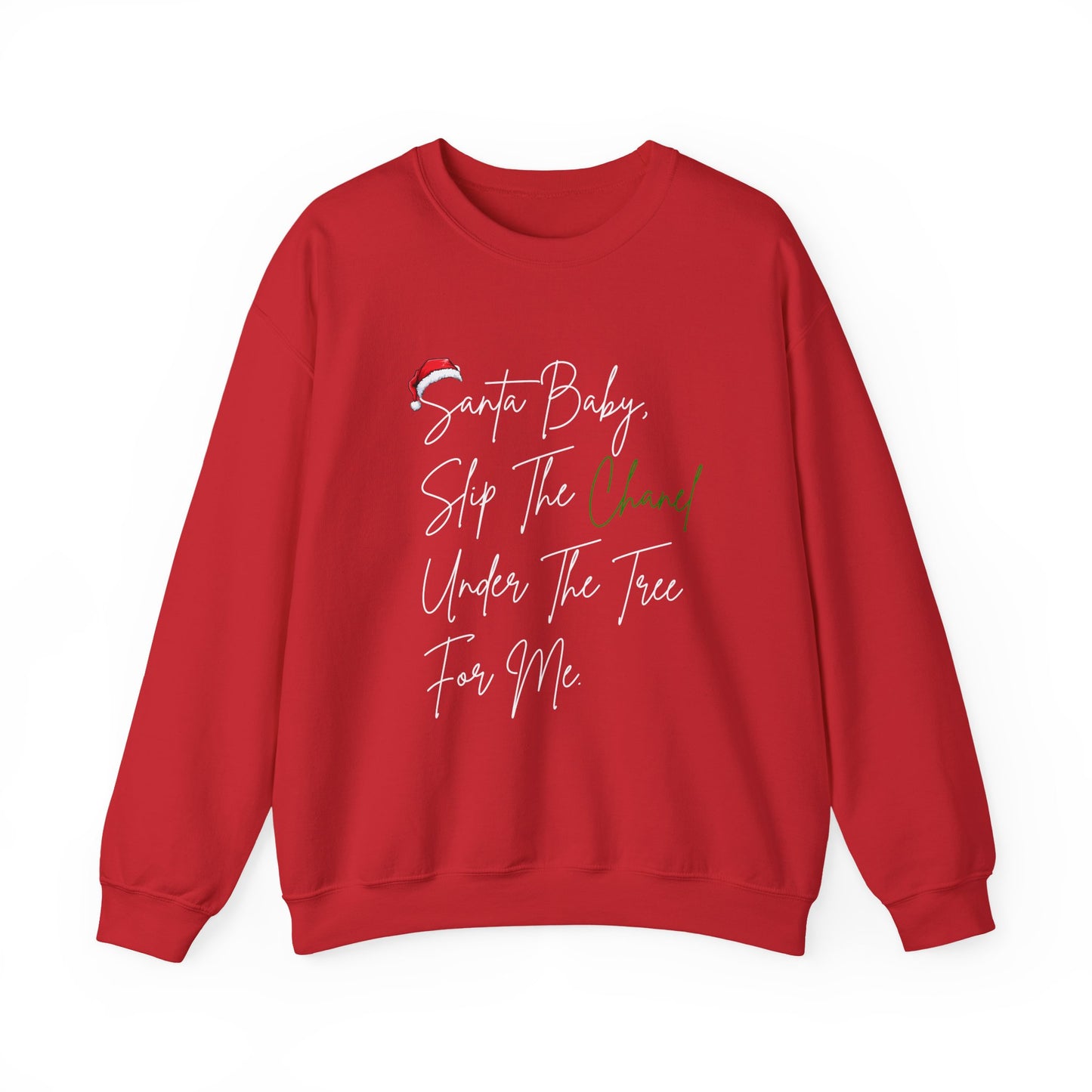 Santa Baby Chanel Sweatshirt | Funny Christmas Crewneck | Cute Holiday Gift for Her