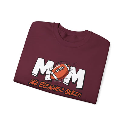 Football Mom Bleacher Queen Sweatshirt – Custom Name & Number Sweatshirt