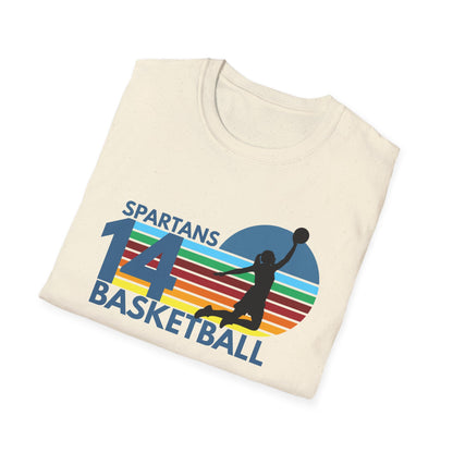 Personalized Vintage Basketball T-Shirt with Team Name & Number