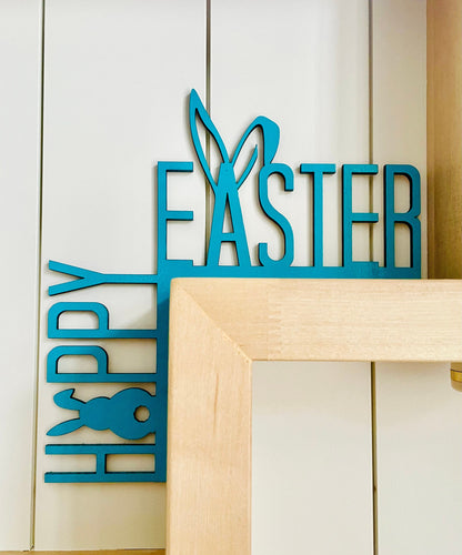 Happy Easter Sign, Happy Easter Door Corner Decor, Easter Bunny Sign, Easter Egg Sign, Happy Easter Sign, Bunny Ear decorations