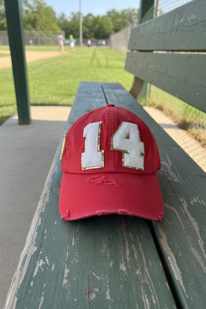 Custom Softball Mom Trucker Hat with Number Patch