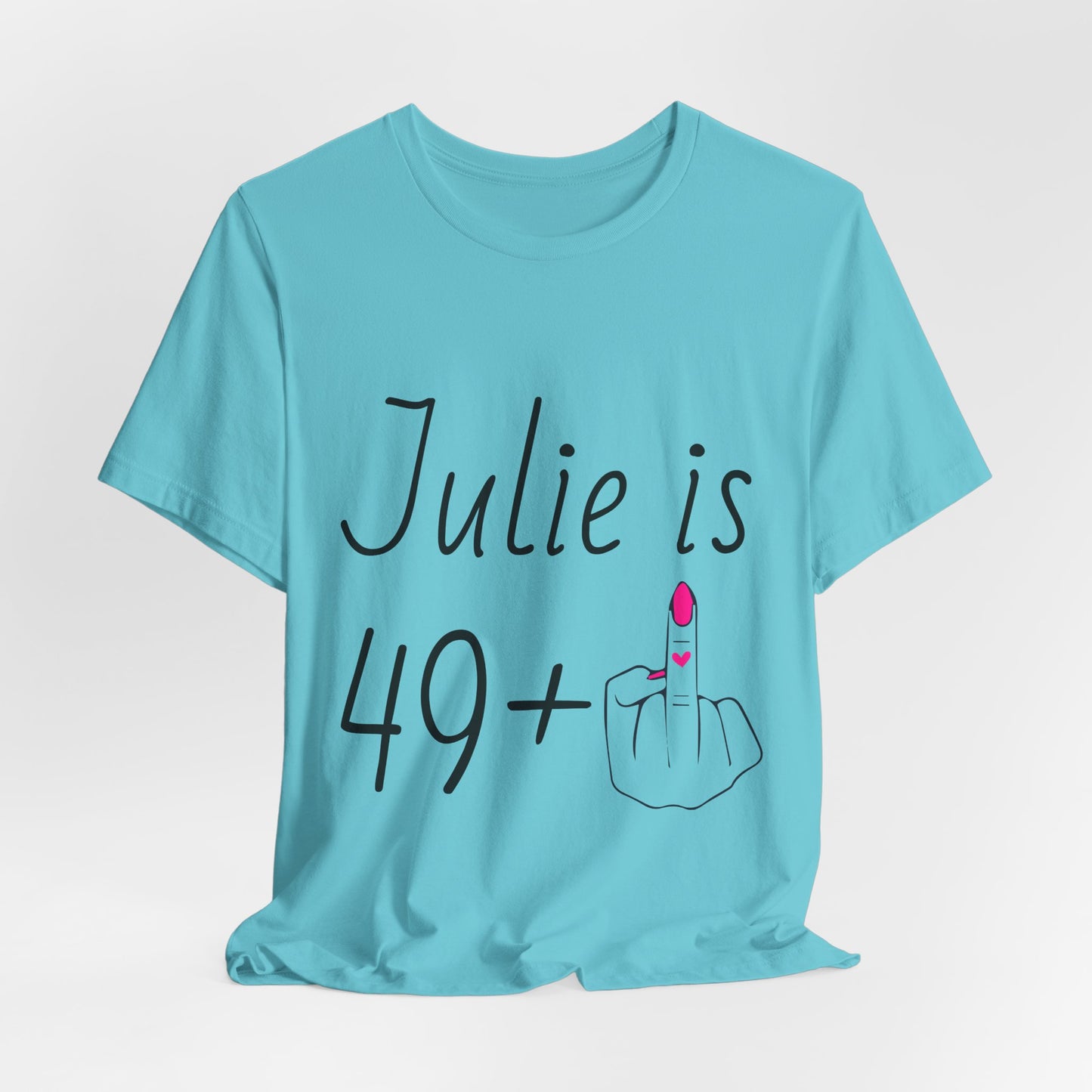 Personalized 49 + Middle Finger Shirt – Funny 50th Birthday Tee