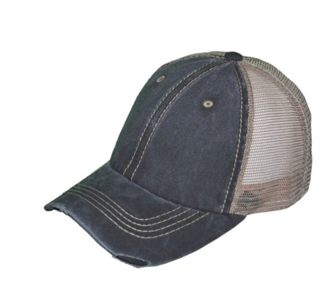 Custom Football Mom Trucker Hat with Number Patch