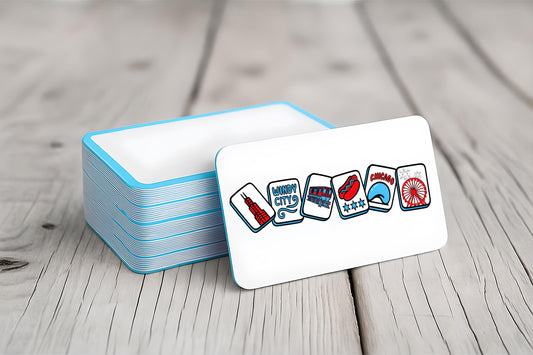 Chicago Mahjong Notecards Set – Windy City Tile Stationery (Set of 10)