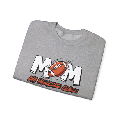 Football Mom Bleacher Queen Sweatshirt – Custom Name & Number Sweatshirt