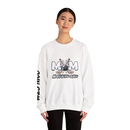 Personalized Hockey Mom Sweatshirt – Graffiti Name & Number Sleeve