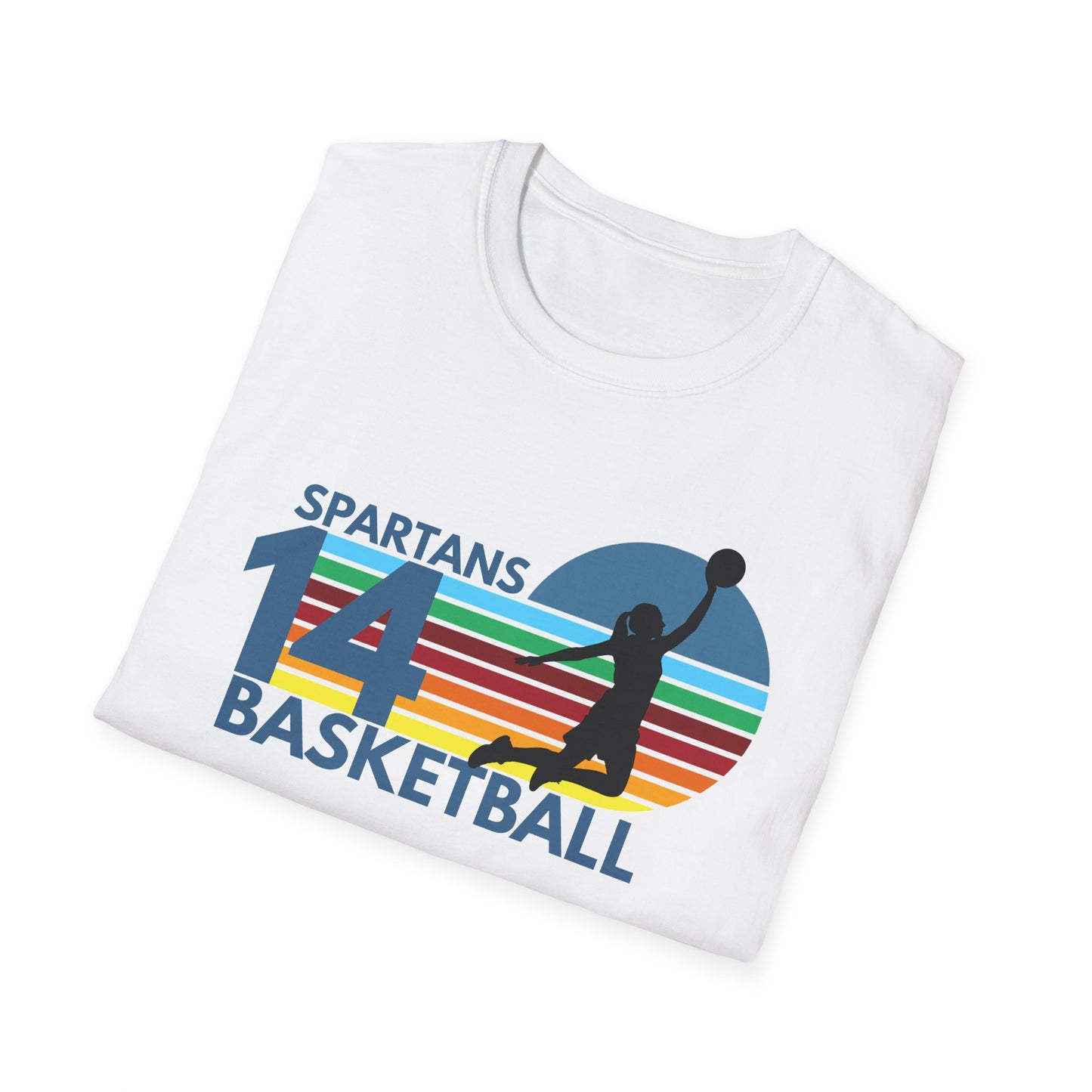 Personalized Vintage Basketball T-Shirt with Team Name & Number