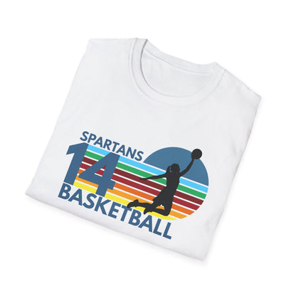 Personalized Vintage Basketball T-Shirt with Team Name & Number