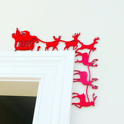 Snowman Door Corner Sign | Christmas Snowman Decor | Holiday Corner Wall Decor