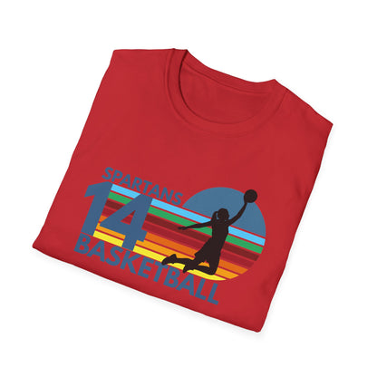 Personalized Vintage Basketball T-Shirt with Team Name & Number