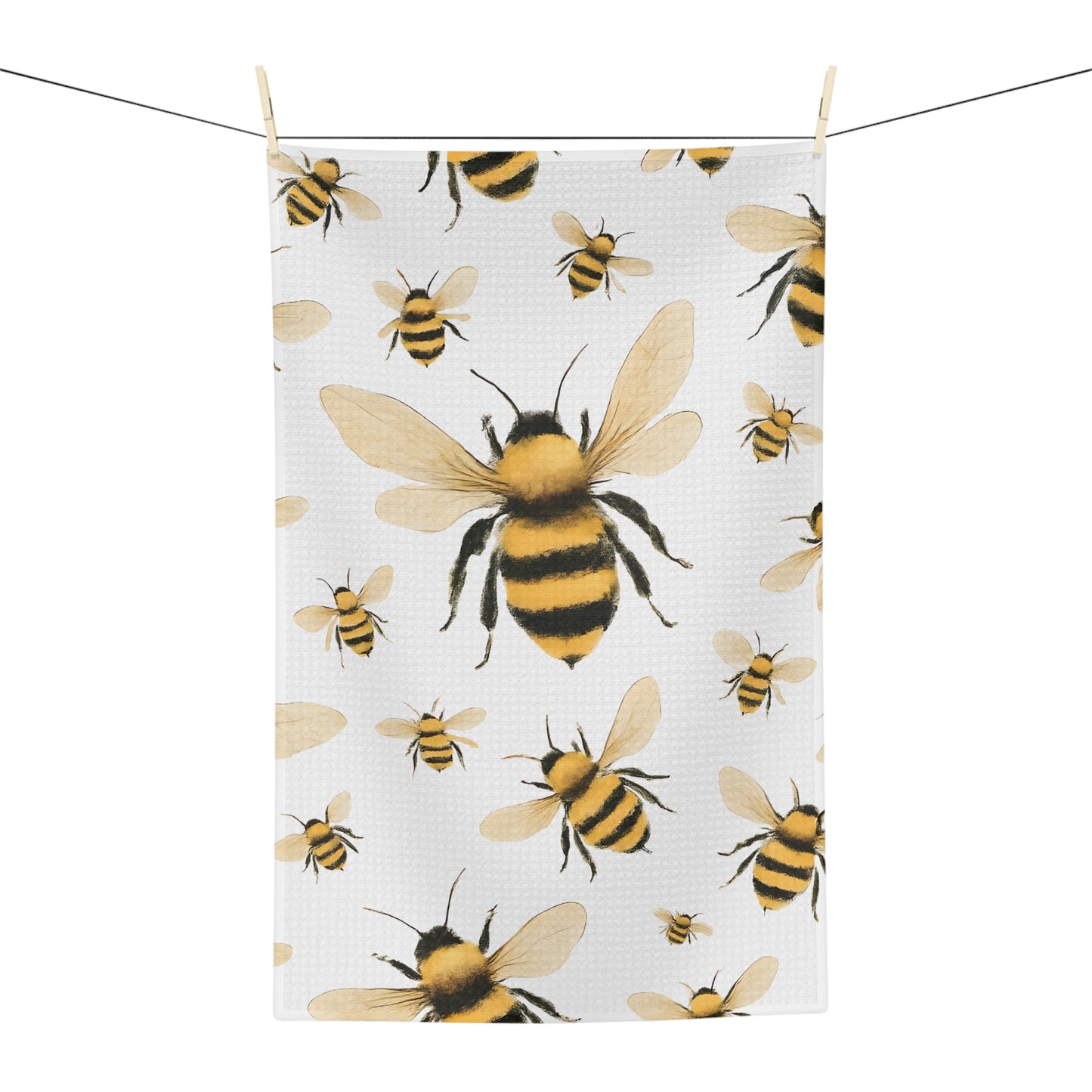 Bee Kitchen Towel – Cute Microfiber Tea Towel for Kitchen Decor