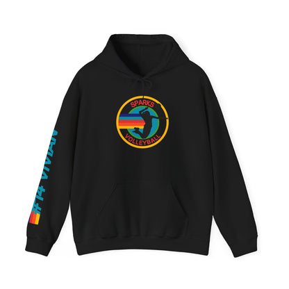Personalized Volleyball Hoodie – Custom Team Name, Player Name & Number