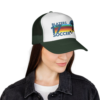 Custom Retro Soccer Mom Trucker Hat – Personalized Team Number Cap