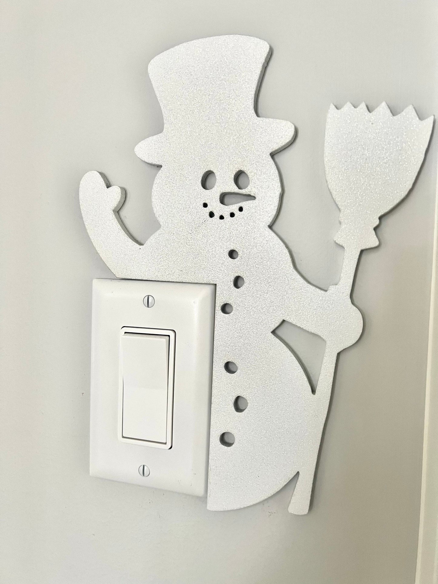 Snowman Door Corner Sign | Christmas Snowman Decor | Holiday Corner Wall Decor