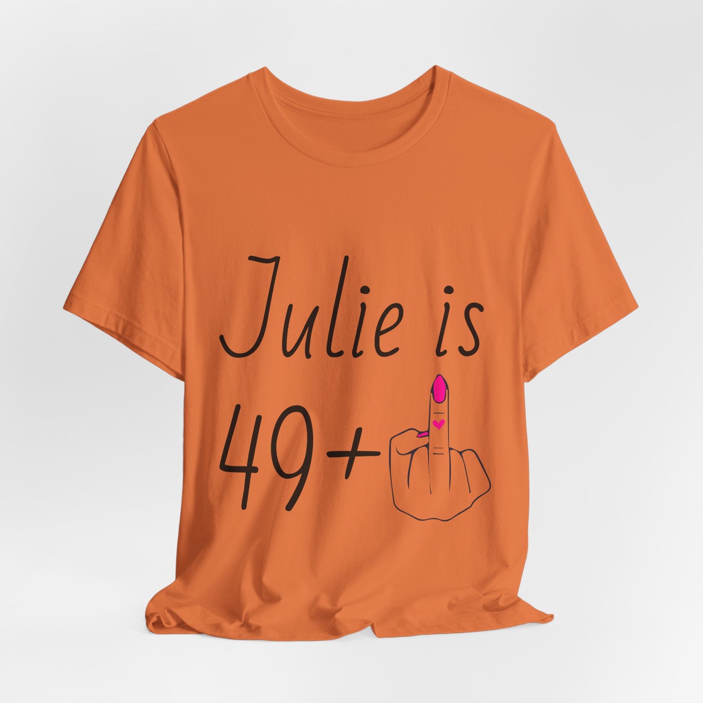 Personalized 49 + Middle Finger Shirt – Funny 50th Birthday Tee