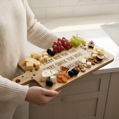 Custom Dog Photo Cutting Board | Personalized Pet Engraved Board | Funny Dog Lover Gift
