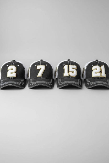 Personalized Lacrosse Mom Hat with Number Patch